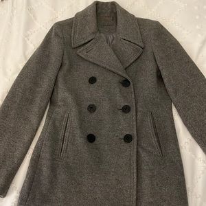Calvin Klein Gray Peacoat size 4